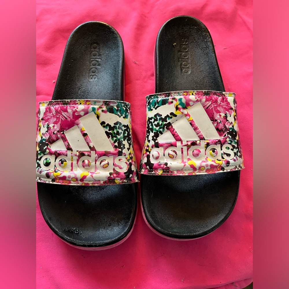 Adidas Floral Slides